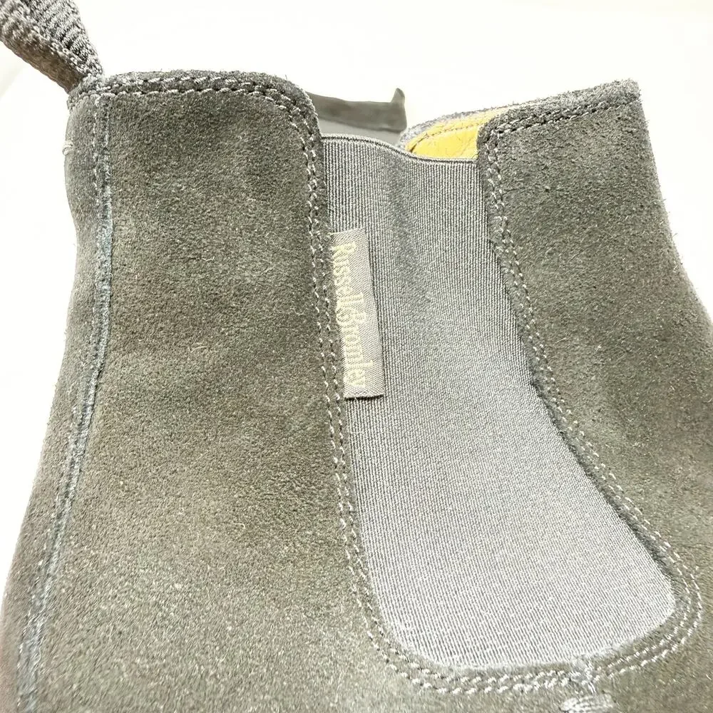 NWOB Russell & Bromley Black Suede Chelsea Boots Men’s Sz 44.5 Made in Portugal